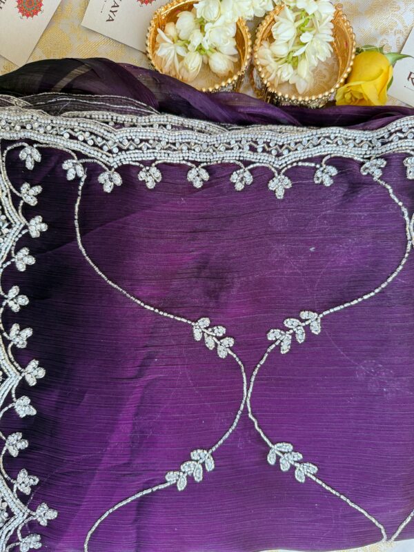 Purple Saree - Image 3