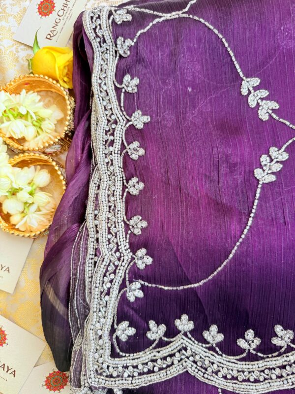 Purple Saree - Image 2