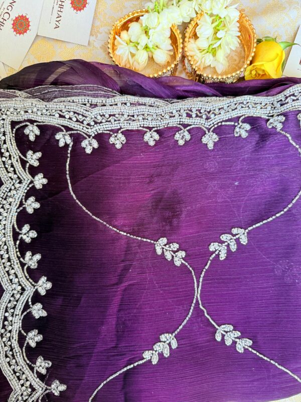 Purple Saree