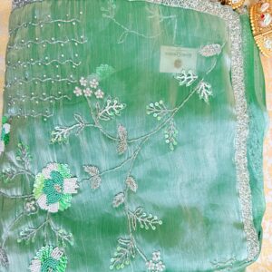 Sea Green Saree