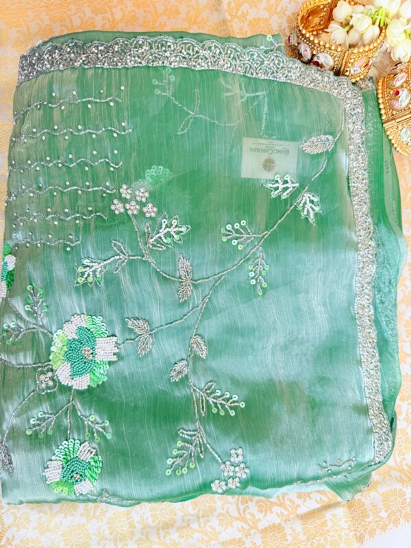 Sea Green Saree