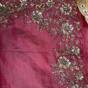 Carrot Pink Saree