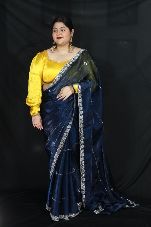 Blue - Saree - Image 3