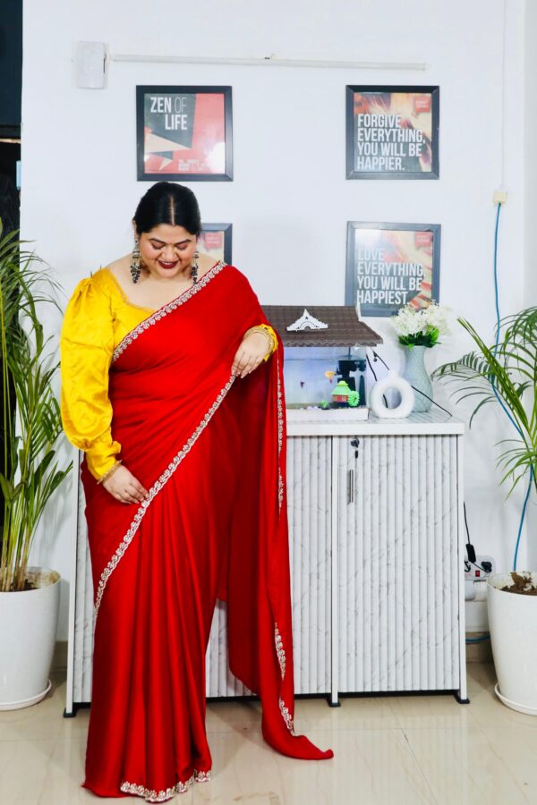 Red Saree - Image 2