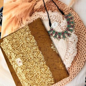 Sunehri Phooldaani Kota Dori Cotton Saree