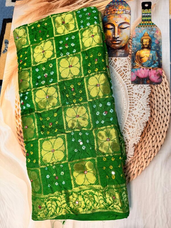Shehzadi Bandhej Saree - Image 2